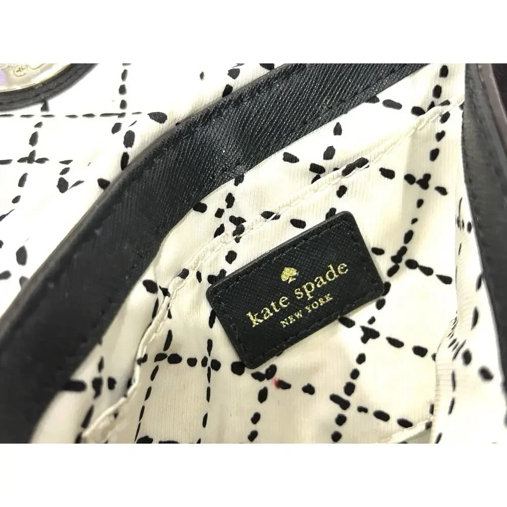 Kate Spade Sally Newbury Crossbody Shoulder Bag Black Saffiano Leather Small